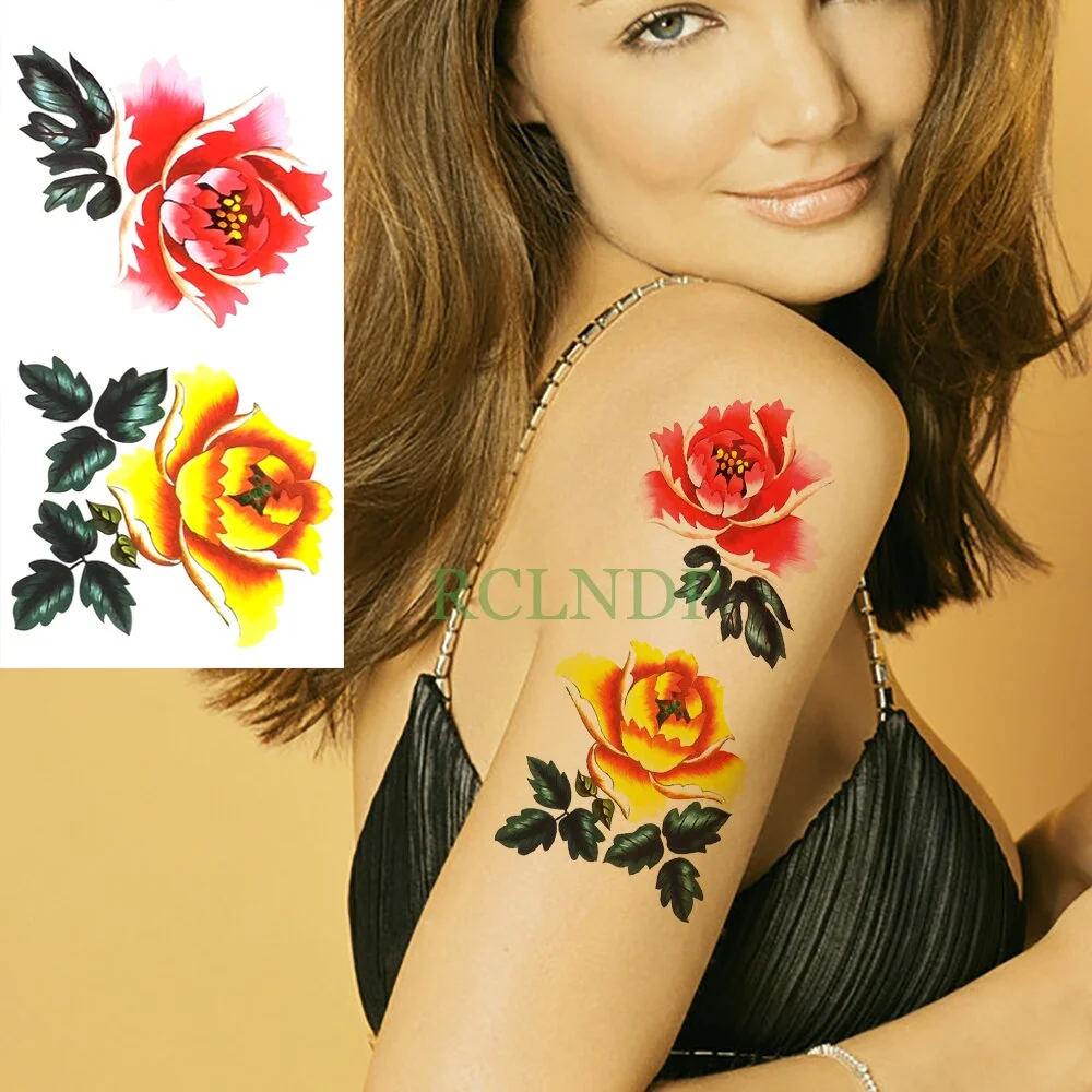 Waterproof Temporary Tattoo Sticker sexy blue red lips tattoo kiss tatto stickers flash tatoo fake tattoos for girls women