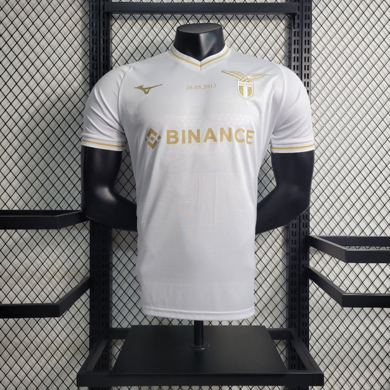 23-24 Player Version Lazio White 10th Anniversary Edition Soccer Jersey