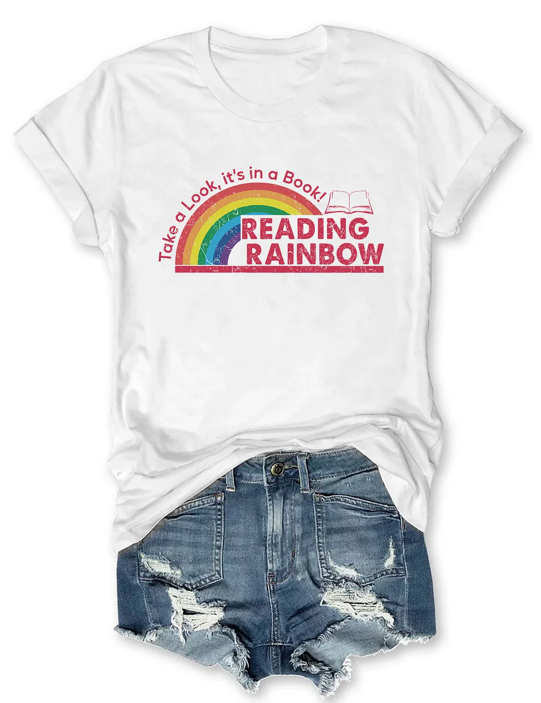 Take A Look It's In A Book Reading Rainbow T-shirt