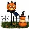 Resin Solar Halloween Pumpkin Garden Stake Light Solar Lights Garden Decor