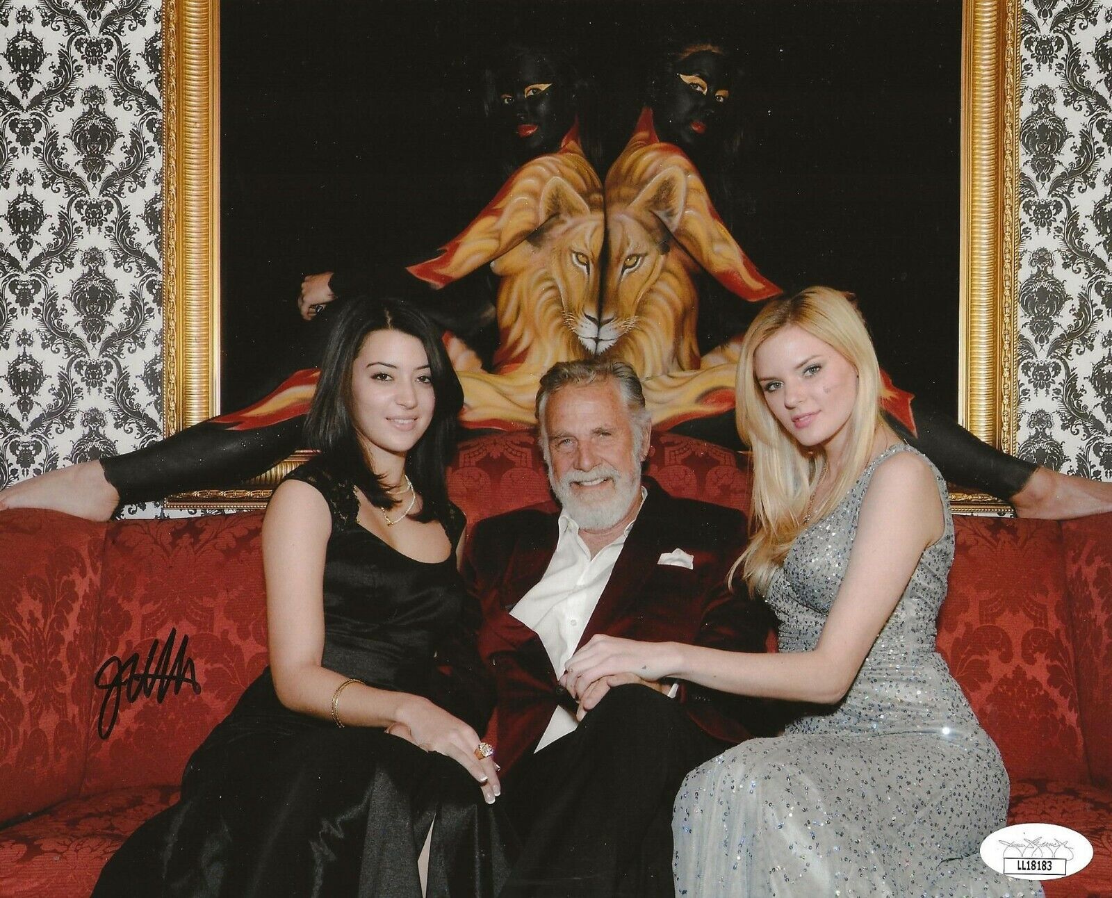 Jonathan Goldsmith signed The Most Interesting Man in the World 8x10 Photo Poster painting JSA