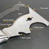 10 in 1 Putty Knife Paint Scraper Tool Stainless Steel Spackle Tool Painter Tool