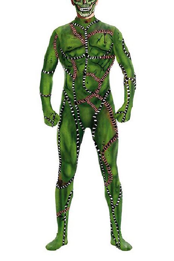 Halloween Hulk Adult Mens Bodysuit Costume-elleschic