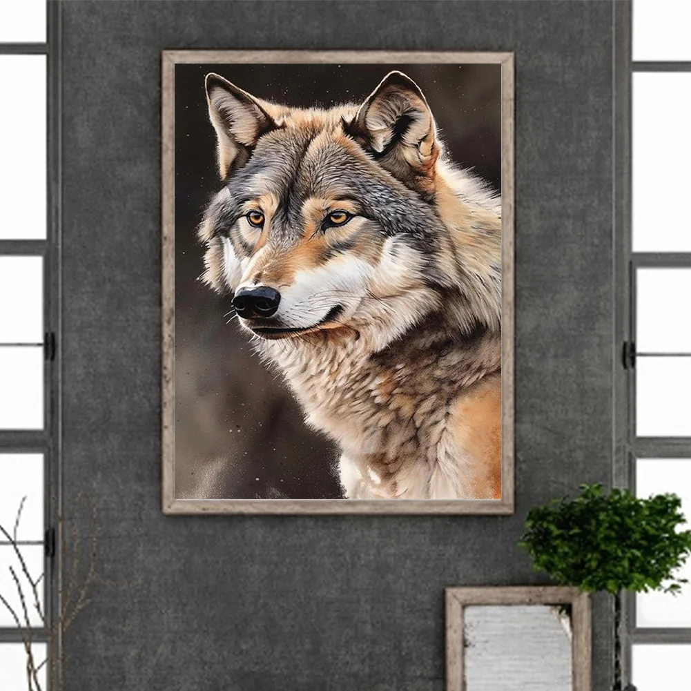Diamond Painting - Full Round Drill - Wolf(Canvas|30*40cm)