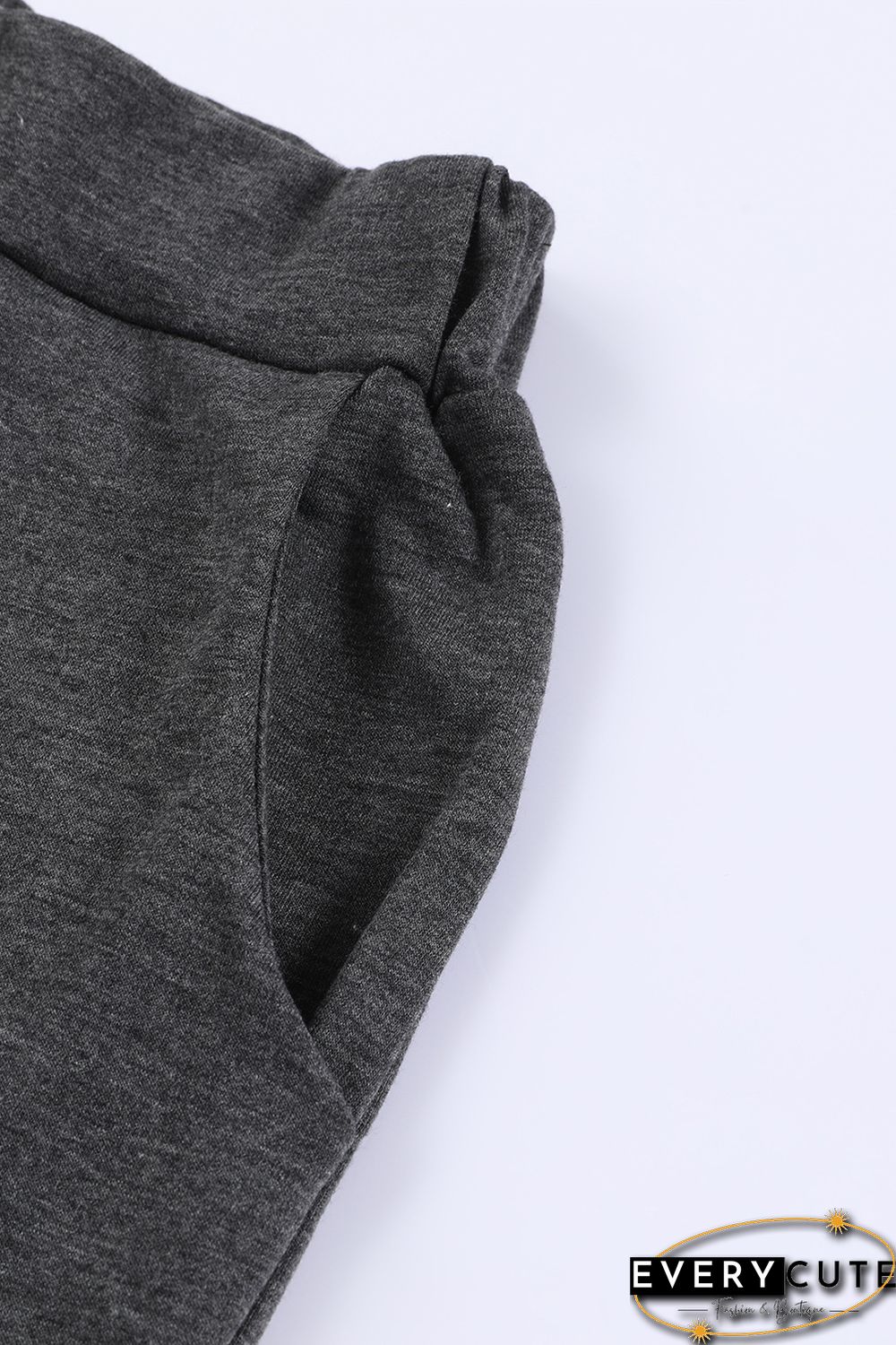 Khaki Color Block Pullover 2pcs Loungewear Set