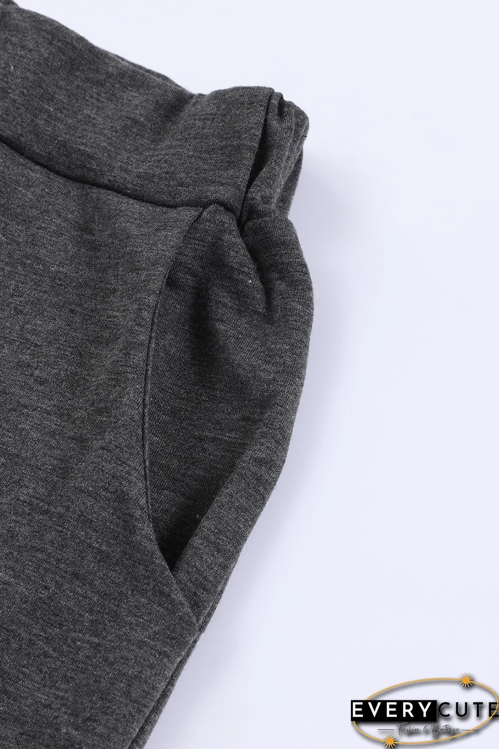 Khaki Color Block Pullover 2pcs Loungewear Set