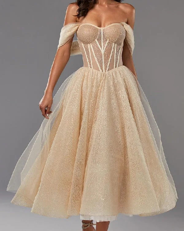 Tube Top Corset Mesh Fluffy Princess Dress S-3XL
