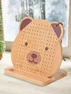 9.3 Inch Bamboo Crochet Blocking Board Bear Blocking Board for Crochet Projects