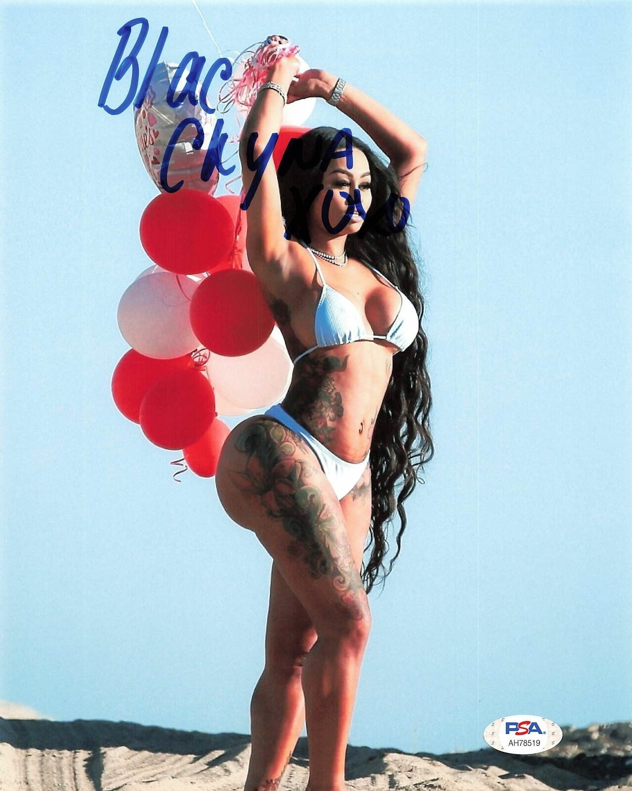 Blac Chyna signed 8x10 Photo Poster painting PSA/DNA Autographed Sexy
