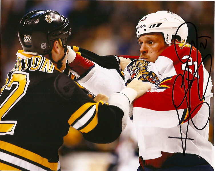 Florida Panthers Krys Barch Signed Autographed 8x10 Photo Poster painting COA