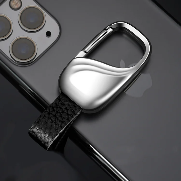 Creative Anti-lost Leather Car Keychain