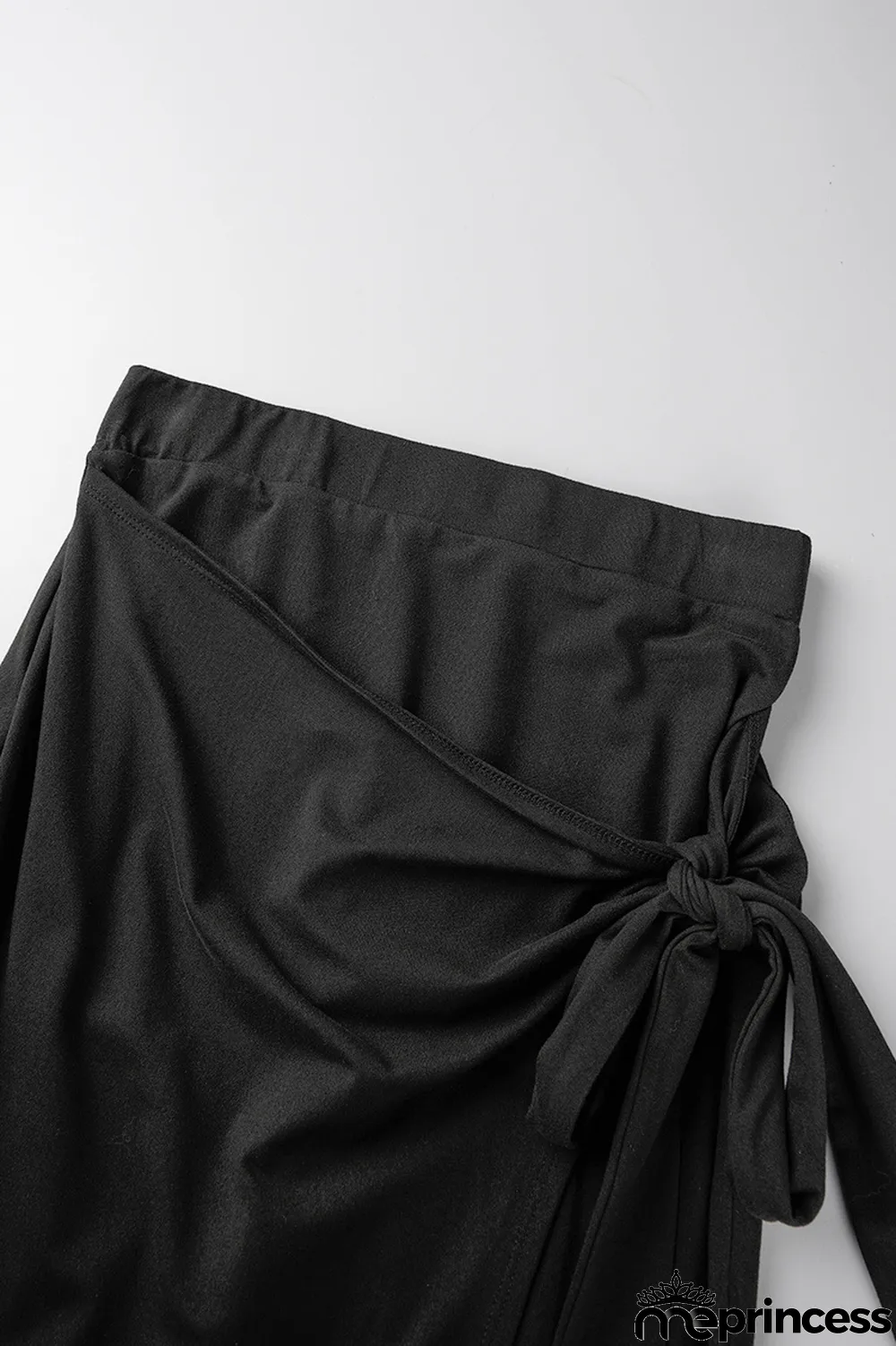 Green Casual Solid Bandage Slit O Neck Short Sleeve Two Pieces