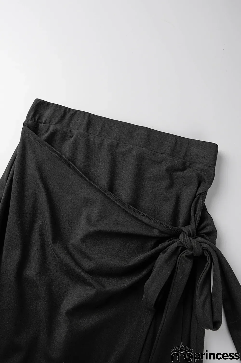 Green Casual Solid Bandage Slit O Neck Short Sleeve Two Pieces