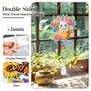 2pcs Flower Bunny Diamond Painting Double-sided Crystal Window Suncatcher Craft Set Birthday Gifts Home Garden Decor Hanging Kit