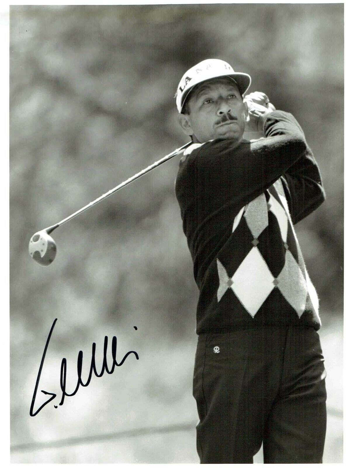 Vincente FERNANDEZ SIGNED Autograph Photo Poster painting 1 AFTAL COA Argentine Golfer Golf