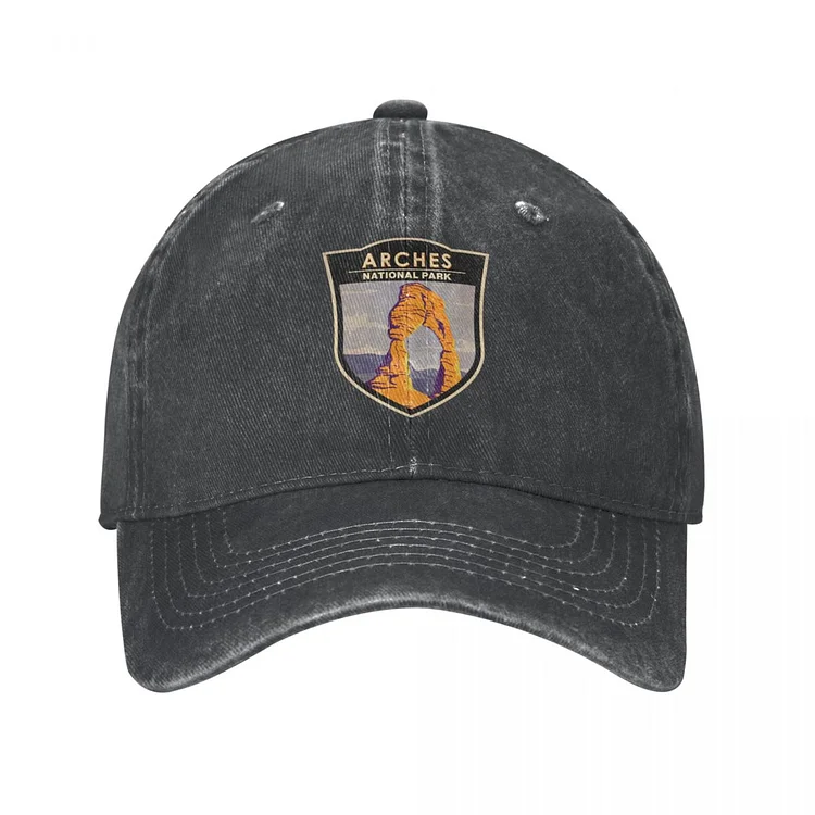 Baseball Caps Arches National Park Delicate Arch Outfit Unisex Style Vintage Distressed Denim Sun Cap Adjustable