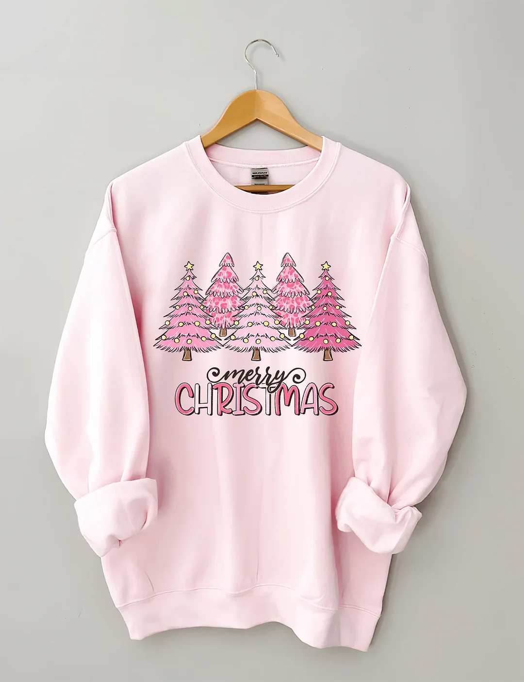 Pink Tree Christmas Sweatshirt