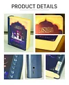 Equantu Quran Speaker Bluetooth Book Lamp 7 Colours Creative Decorative Lamp