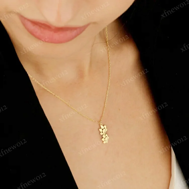 Paw Print Name Necklace. Personalized Tiny Dog Paw Necklace. Minimalist Paw Necklace. Animal Necklace. Pet Necklace. Christmas Gif