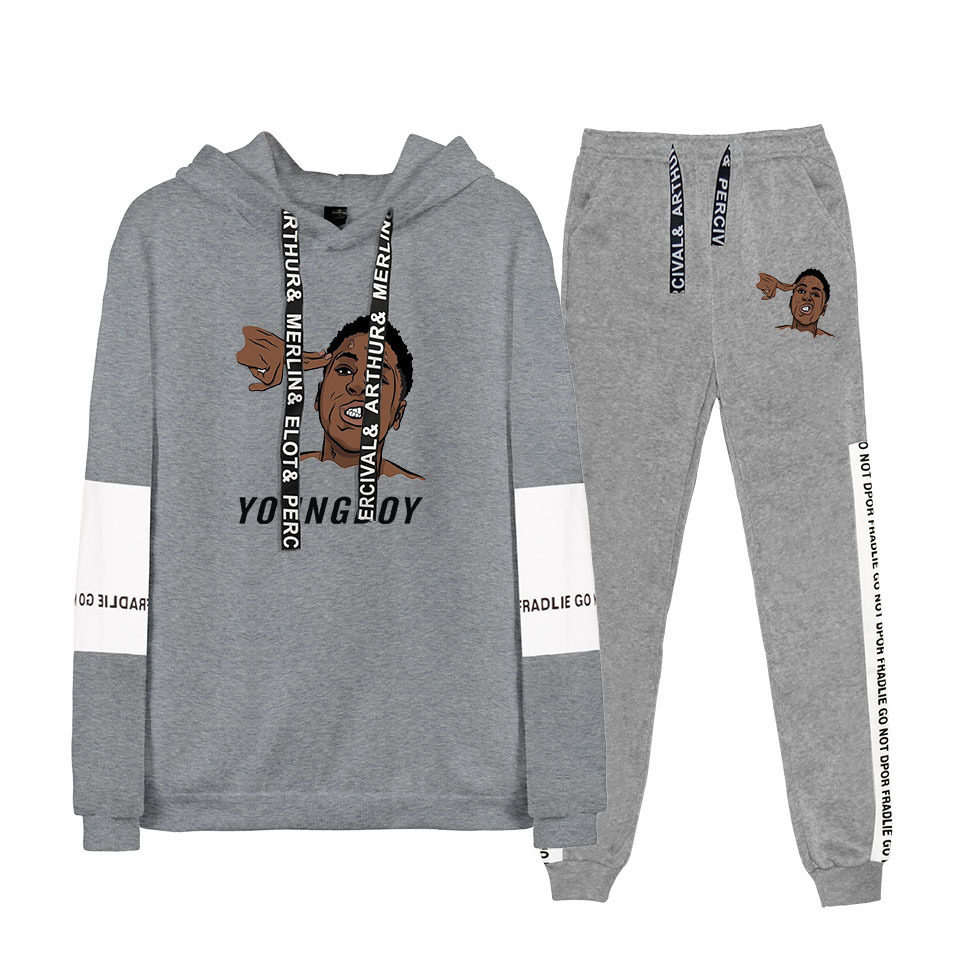 YoungBoy Never Broke Again Tracksuit Set Hoodie + Sweatpant