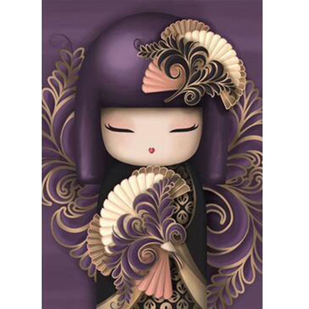 

Kokeshi Doll - 11CT Stamped Cross Stitch - 40*50CM, 501 Original