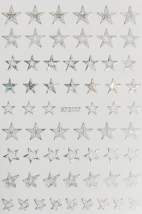 DIY Nail Art Stickers Star Light Manicure Design Accessories Back Glue Decoration Foil Nail Art Decor Designer Nail Stickers-Nail Inspo