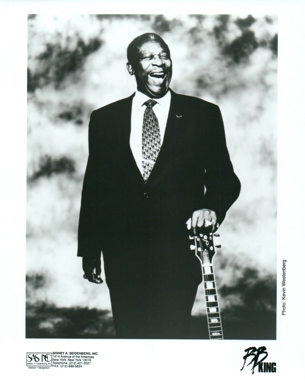 BB KING Blues Music 8x10 Promo Press Photo Poster painting SAS Inc