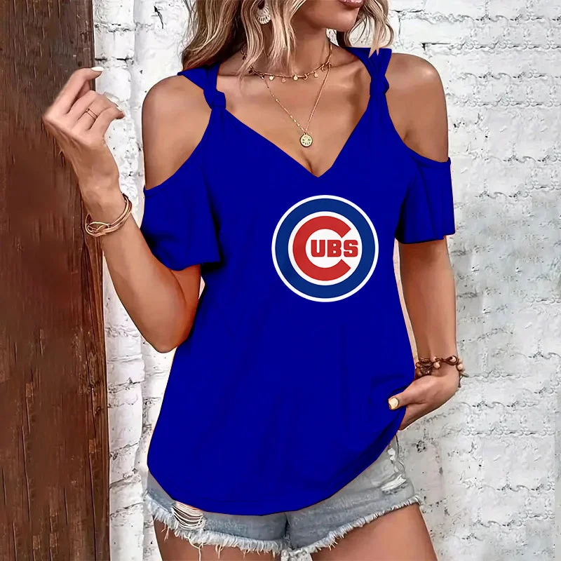 Casual V Neck Short Sleeve T-shirt