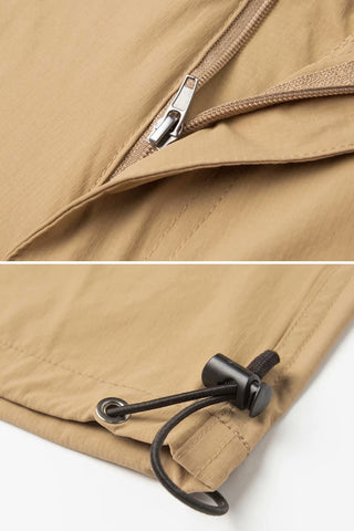 Men's Workout Gym Shorts with 7 Pockets Quick Dry 3/4 Capri for Hiking