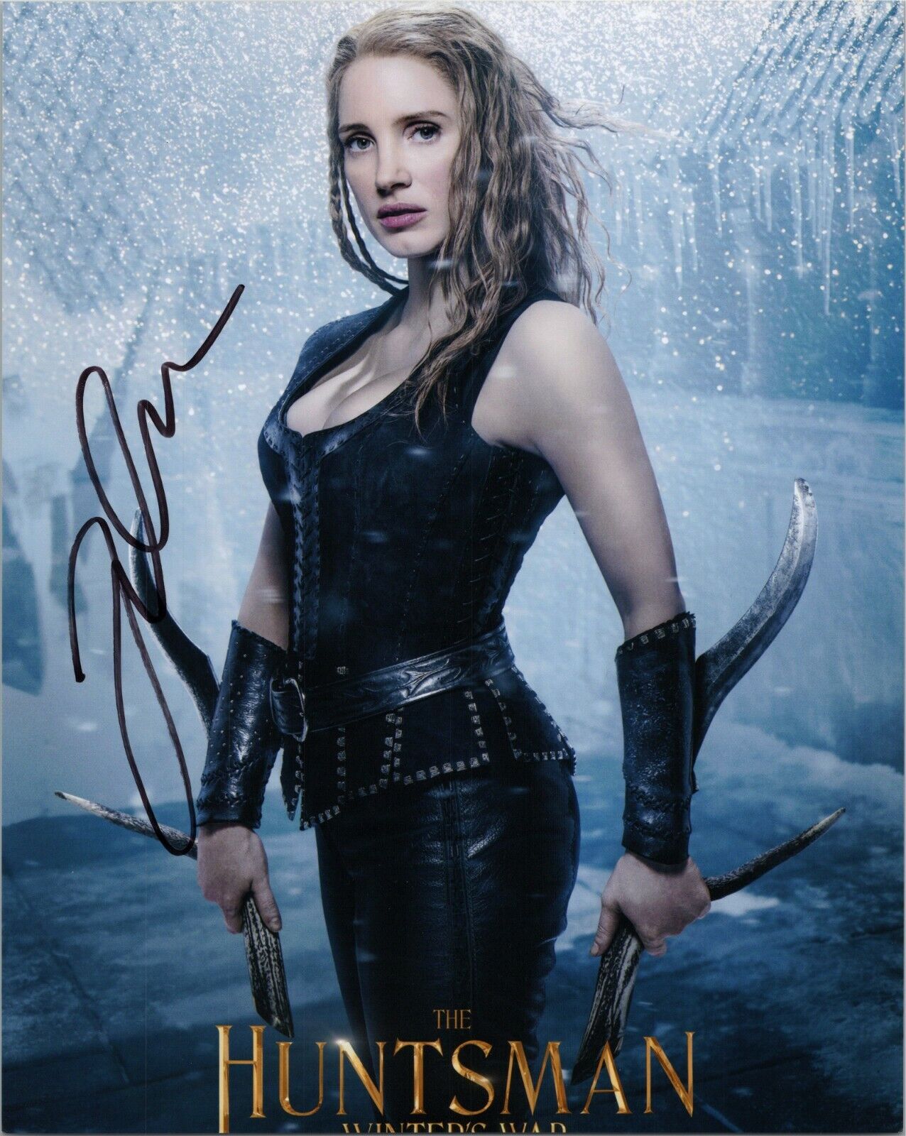 JESSICA CHASTAIN Authentic Hand-Signed The Huntsman: Winter's War