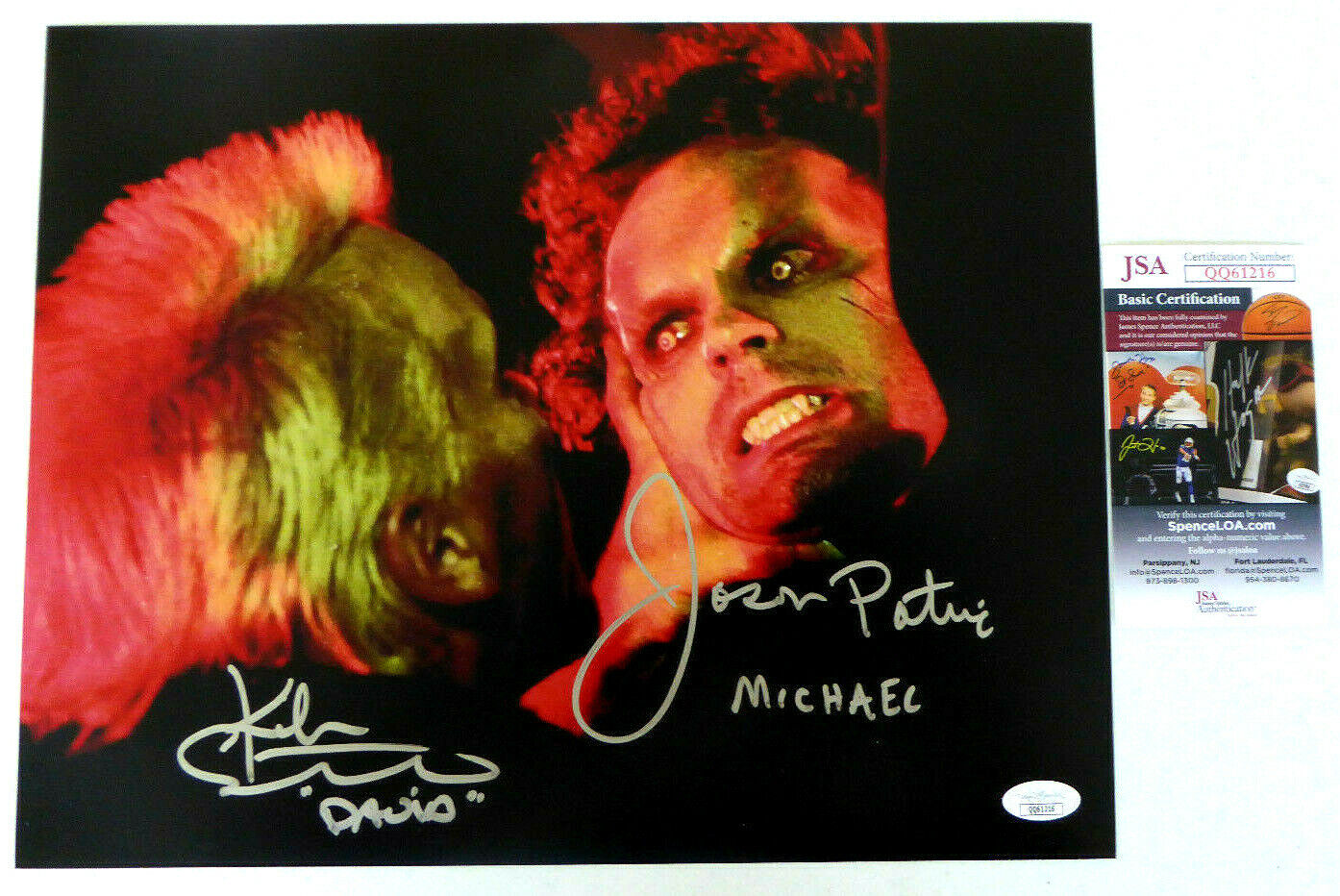 Kiefer Sutherland & Jason Patric Signed 11x14 Lost Boys Photo Poster painting Autograph, JSA COA