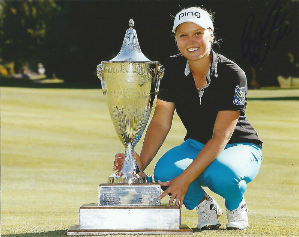 LPGA Brooke Henderson Autographed Signed 8x10 Photo Poster painting COA AA