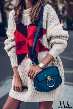 MidiSono - Oversized Cozy up Knit Sweater