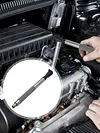 1/2" Electric Ratchet Wrench with 1/2" Impact Ratchet Extender for Tight Spaces