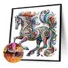 (Multistyle) Cheval Magnifique Forme Spéciale Diamant Peinture 30X30CM