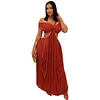 Women's Hot Sexy Strapless Slim-Fit Sheer Mesh Dress For Party