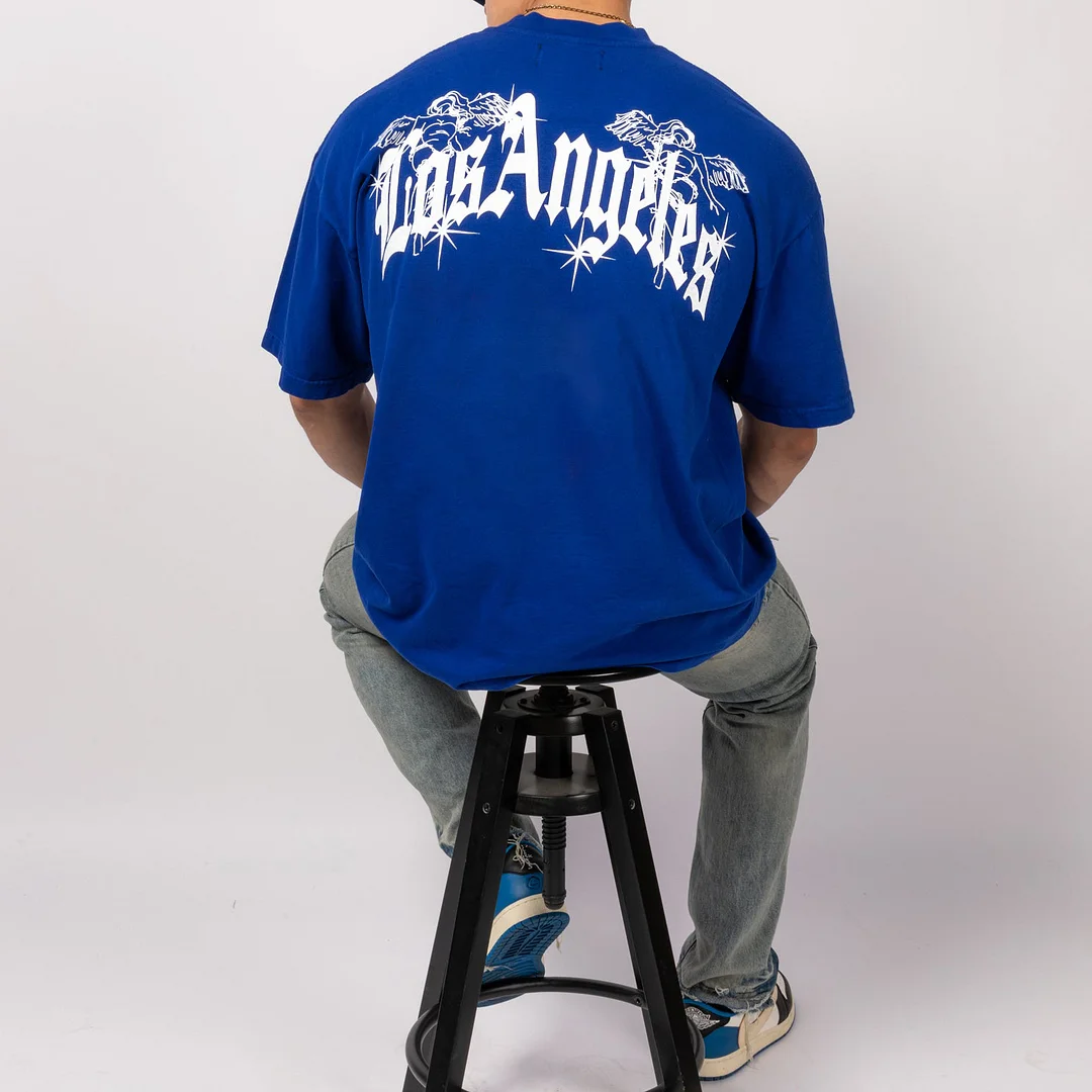 Trendy Print Los Angeles Short Sleeve T-Shirt