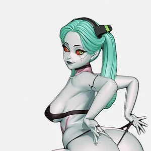 Pornhint sexy cyberpunk female 3D Print Figure STL Item Not Pyhsical NSFW