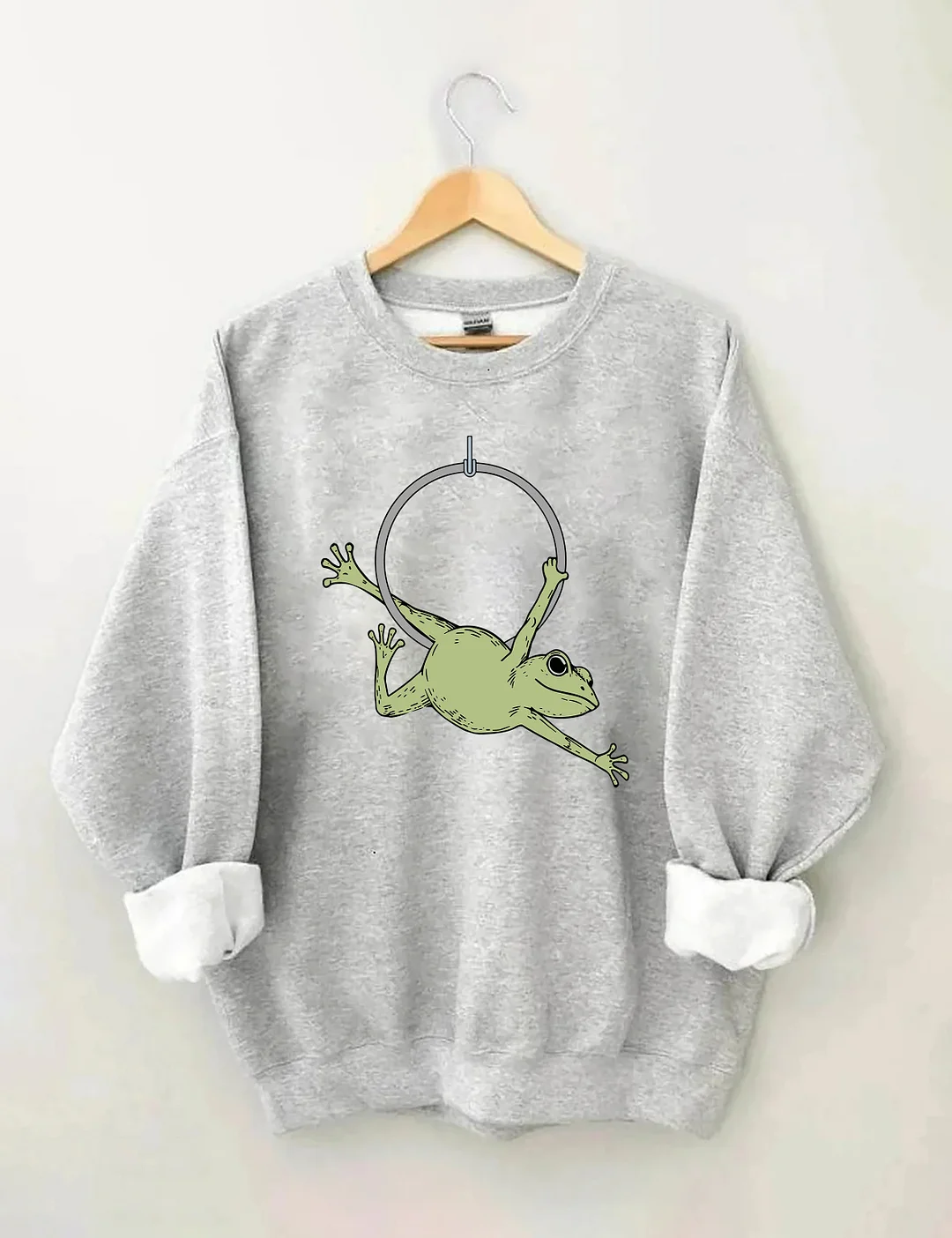 Funny Aerial Hoop Frog Sweatshirt