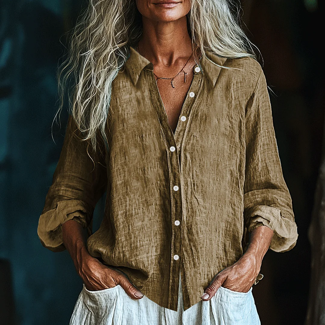 Athvotar Athvotar Years Of Shein Casual Cotton Leprosy Shirt New Explosion