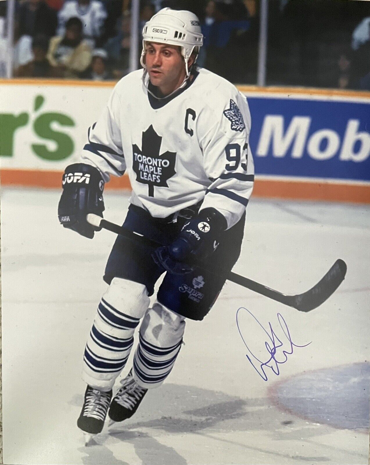 Doug Gilmour Signed Toronto Maple Leafs 8x10 Photo Poster painting PROOF