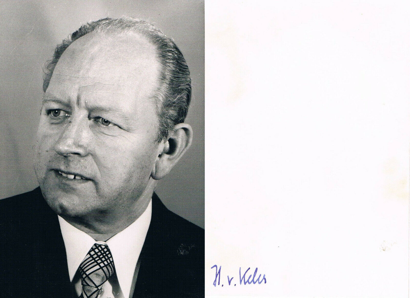 Bishop Hans von Keler 1925-20167 autograph signed Photo Poster painting 3.5x5.5