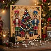 (20x20cm)Nutcrackers DIY Pearl Painting Art With Inner Wooden Framed Kit