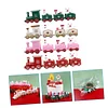 4 Pack Small Train Ornaments Christmas Train Ornaments Plastic Toys Kids Toys Train Mini Train Decorations Christmas Train Ornaments Car Models