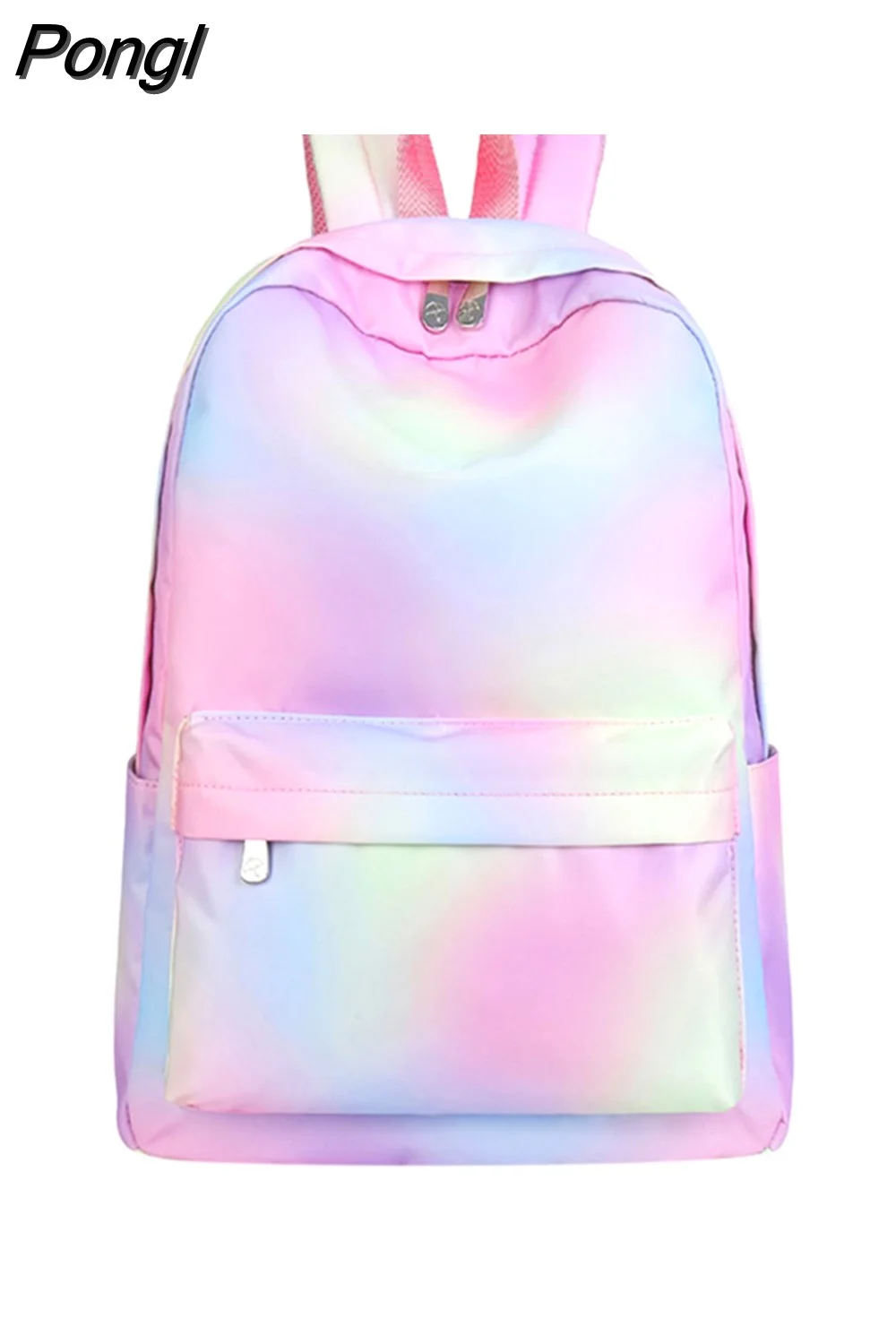 Pongl Large Capacity Backpack Light Simple Travel Bags Gradient Women Backpack Student School Bags Teenage Girls Book Bags
