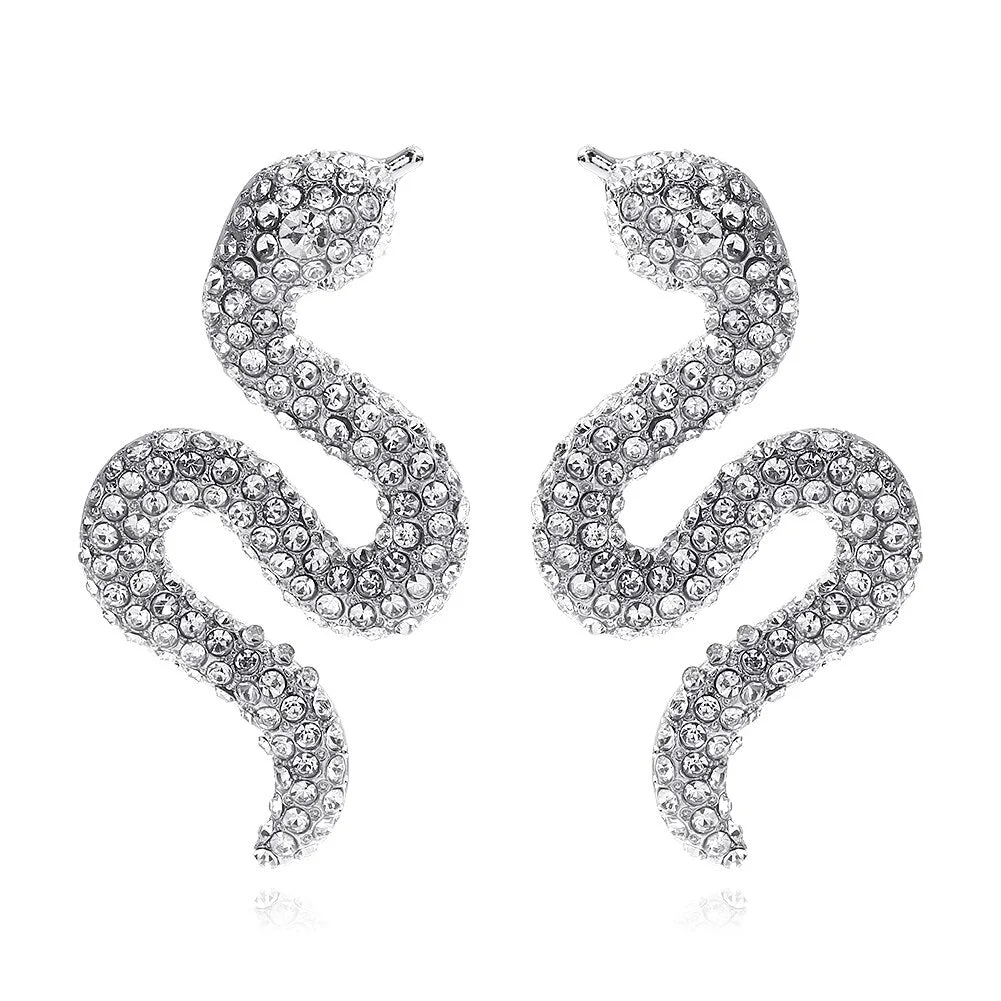Dvacaman New Shiny Rhinestone Earrings Tassel Drop Earrings For Women Luxury Jewelry Long Dangle Earrings 2022 Party Accessories