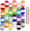 Handcrafts 24 Acrylic Yarn Skeins Craft Yarn for Knitting and Crochet