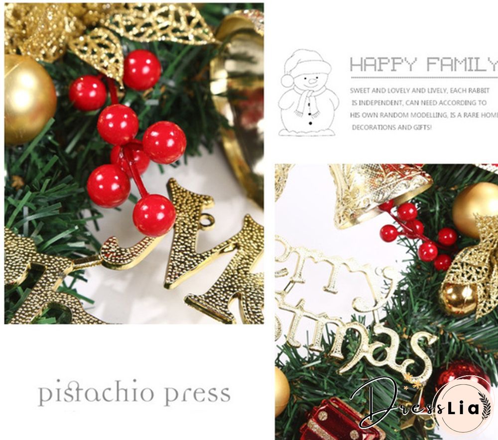 Christmas Decorations 30Cm Christmas Wreath Artificial Wreath Door Hanging Window Props Background Christmas Tree Accessories