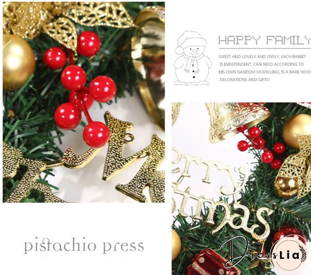 Christmas Decorations 30Cm Christmas Wreath Artificial Wreath Door Hanging Window Props Background Christmas Tree Accessories