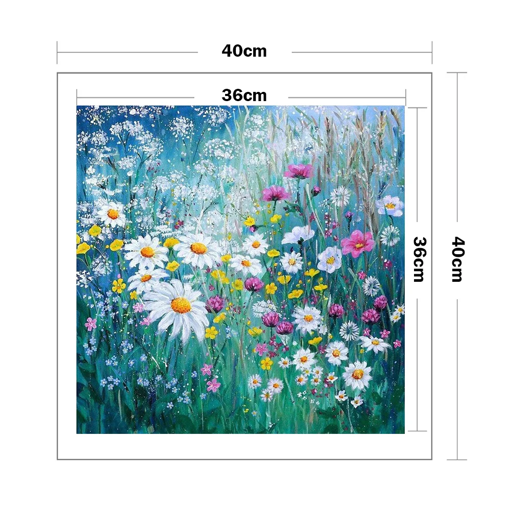 14ct Stamped Cross Stitch - Daisy(40*40cm)